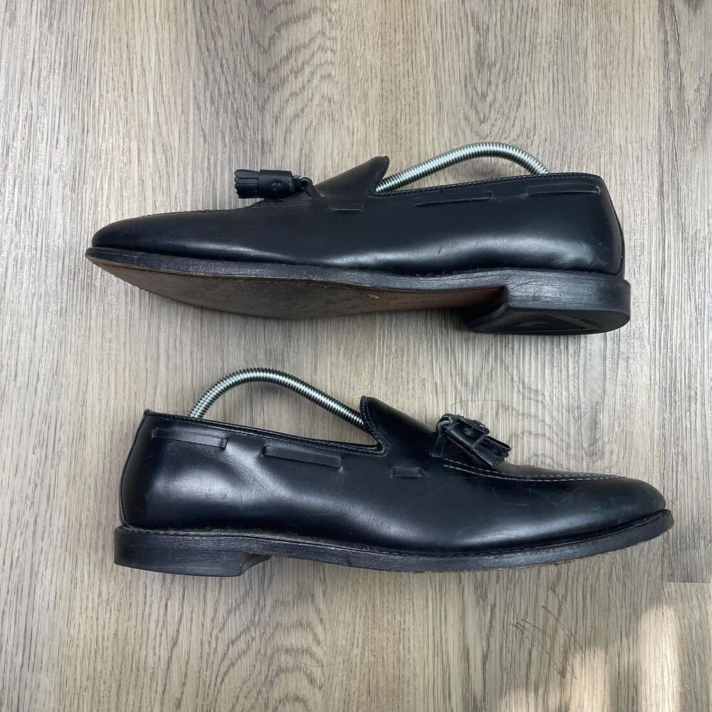 Allen Edmonds Grayson Shoes Mens Size 11 A Black Tassel Loafers Narrow USA - Picture 5 of 12